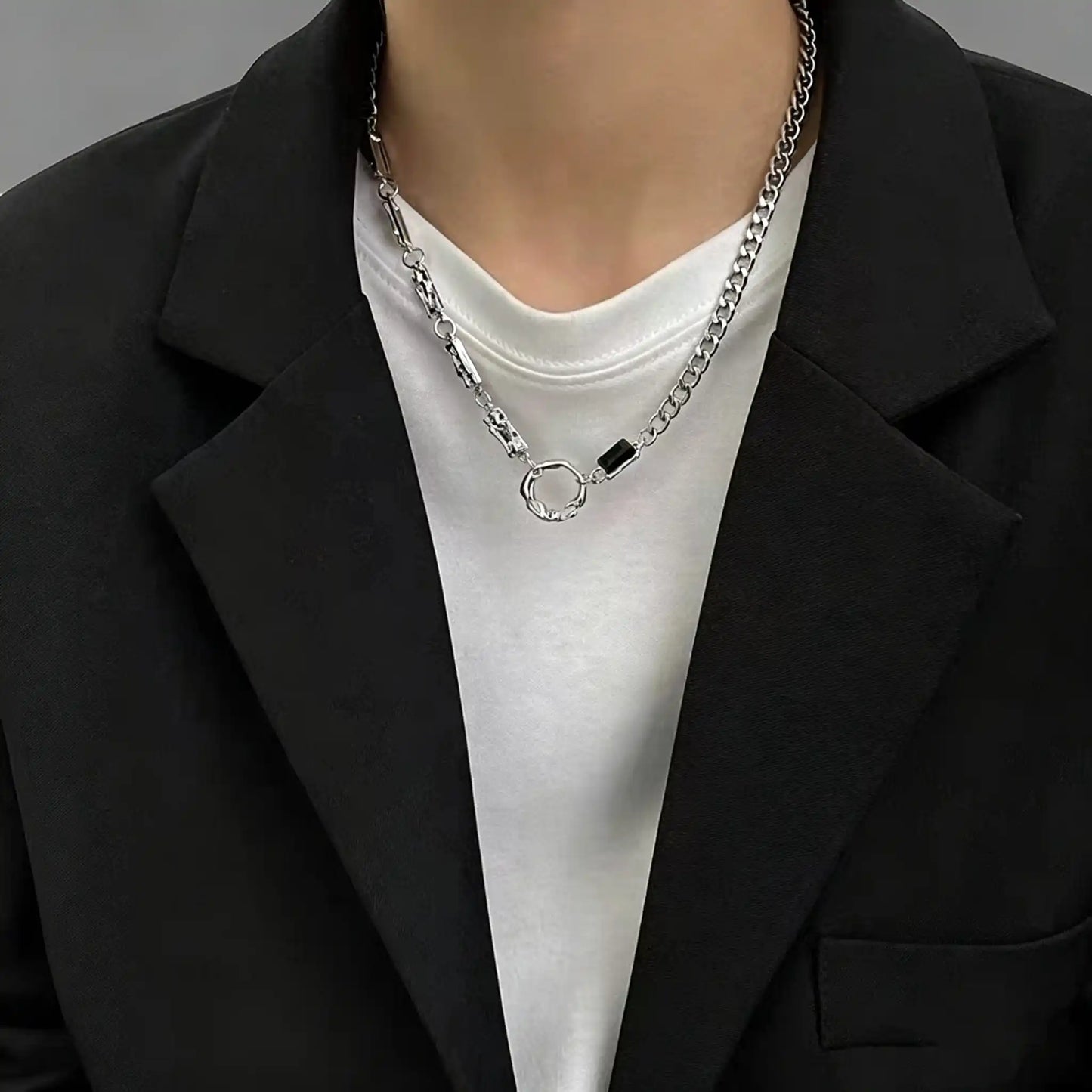 Unisex Asymmetric Chain Necklace