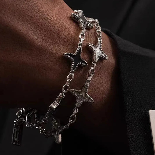 Astraea Polaris Station Bracelet - Gothic Aesthetic Jewelry by Mort 7