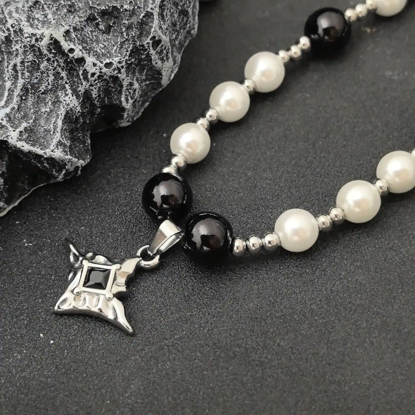 Geometric Star Pendant - Gothic Aesthetic Jewelry by Mort 7
