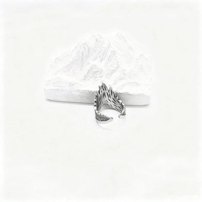 Angel Feather Ring Back View