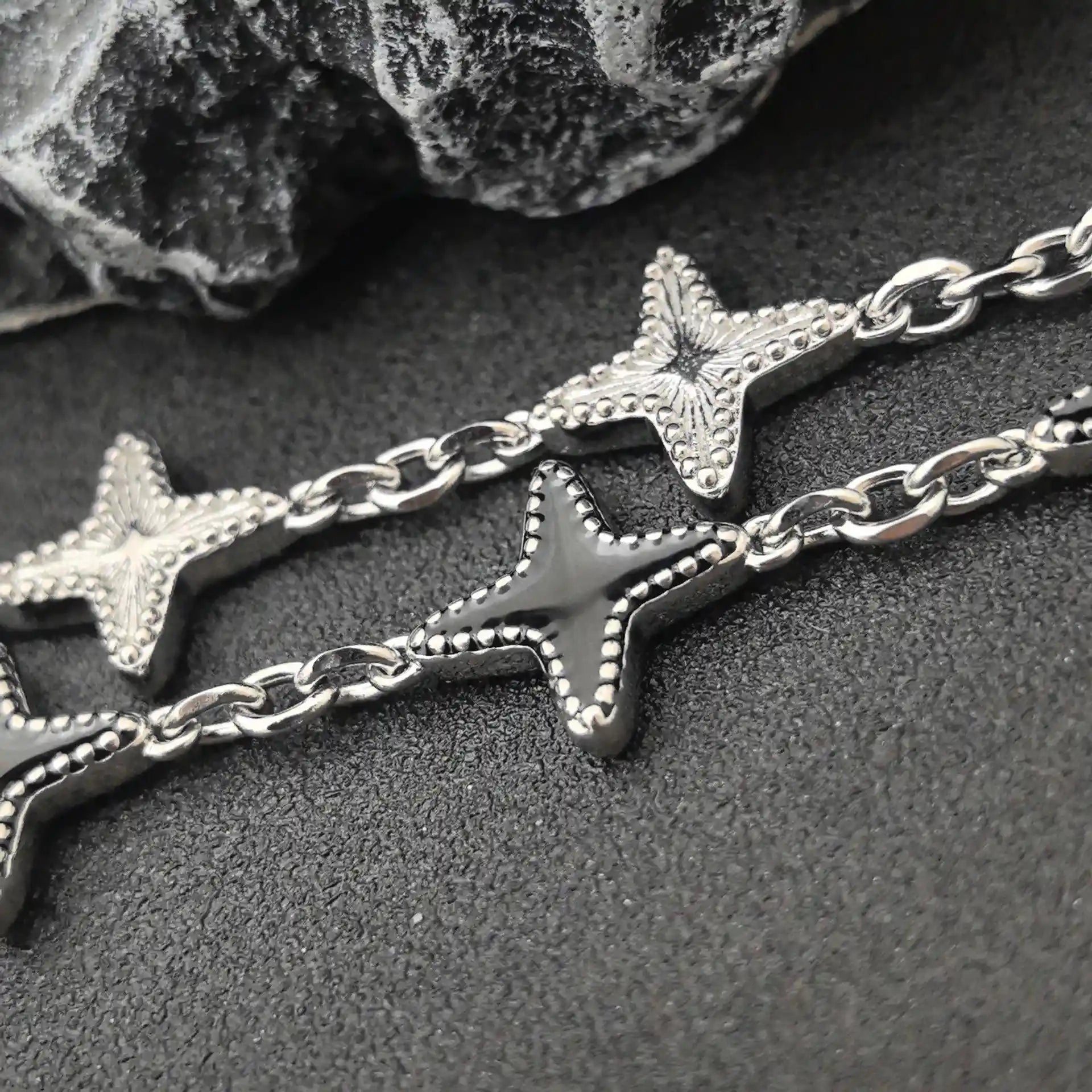 Astraea Polaris Station Bracelet - Gothic Aesthetic Jewelry by Mort 7