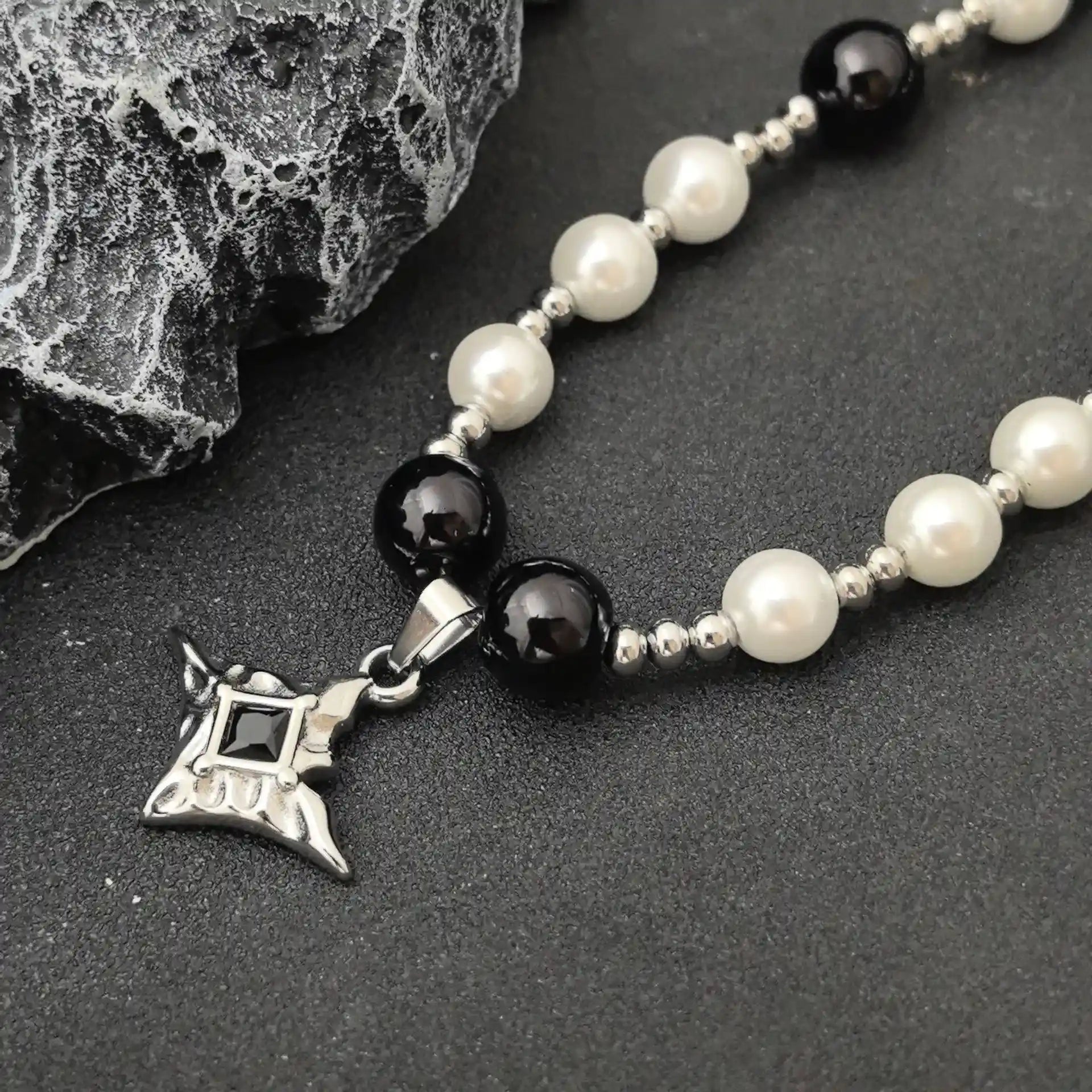 Geometric Star Pendant - Gothic Aesthetic Jewelry by Mort 7