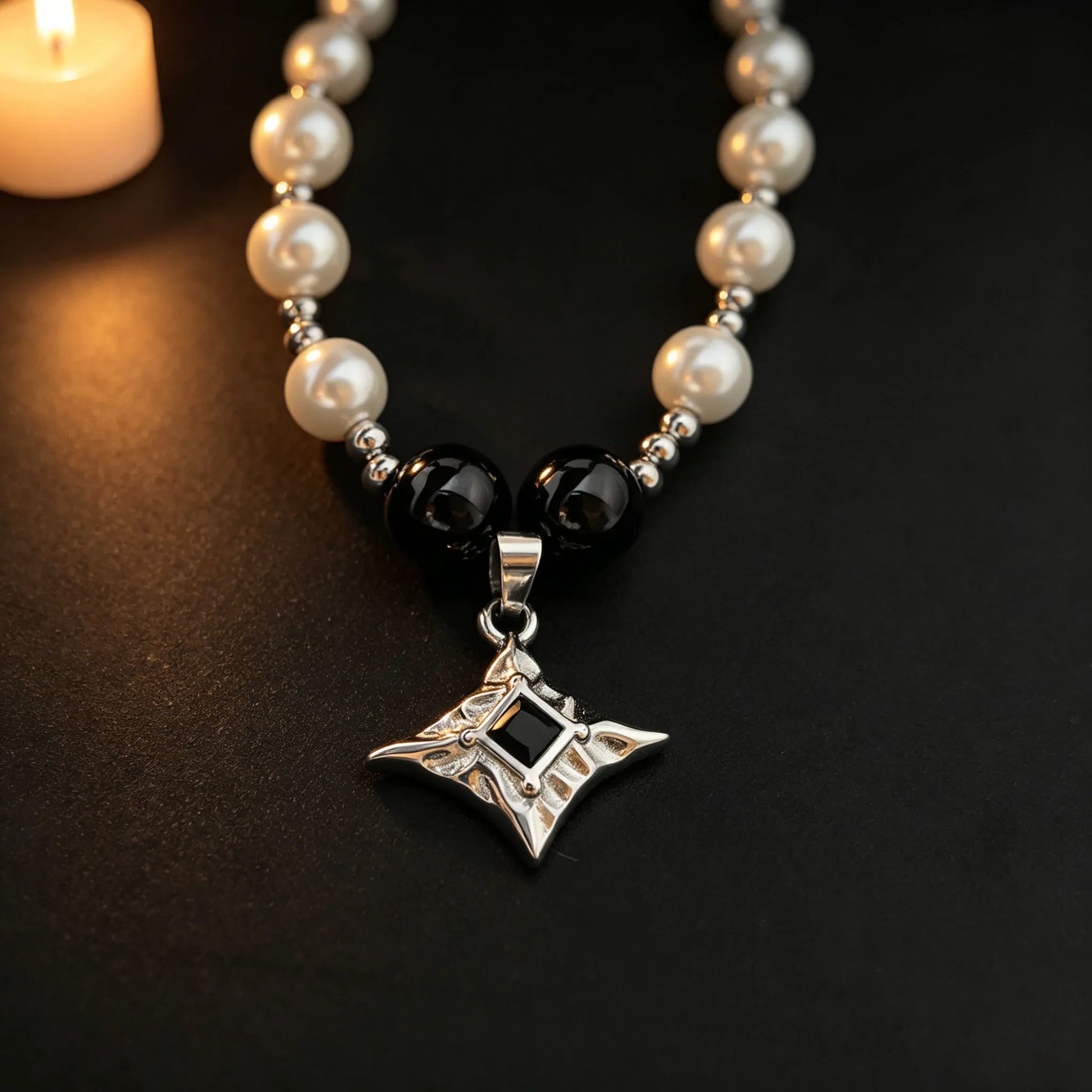 Geometric Star Pendant - Gothic Aesthetic Jewelry by Mort 7
