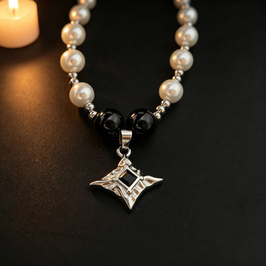 Geometric Star Pendant - Gothic Aesthetic Jewelry by Mort 7
