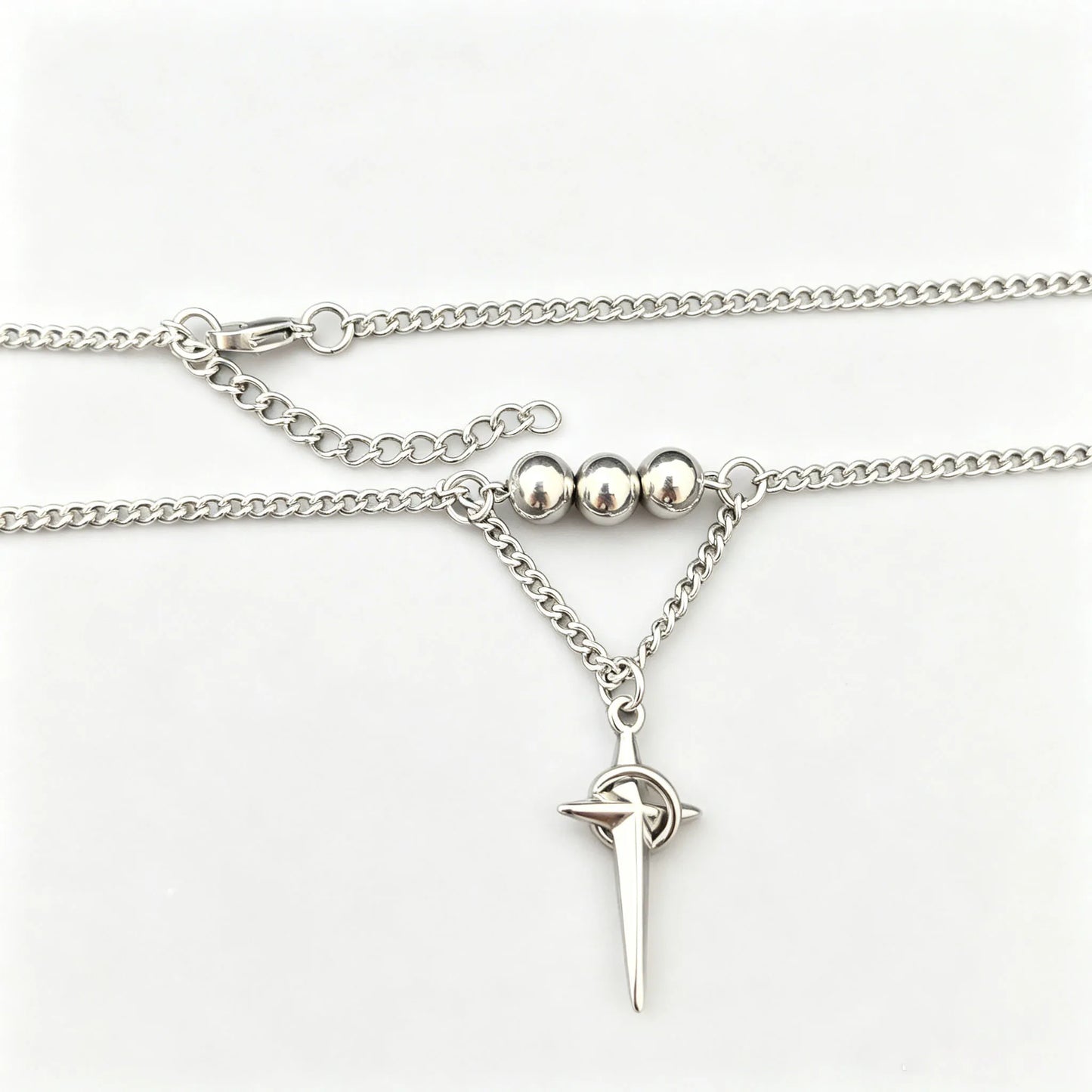 Orbital Star - Cross Pendant - Gothic Aesthetic Jewelry by Mort 7