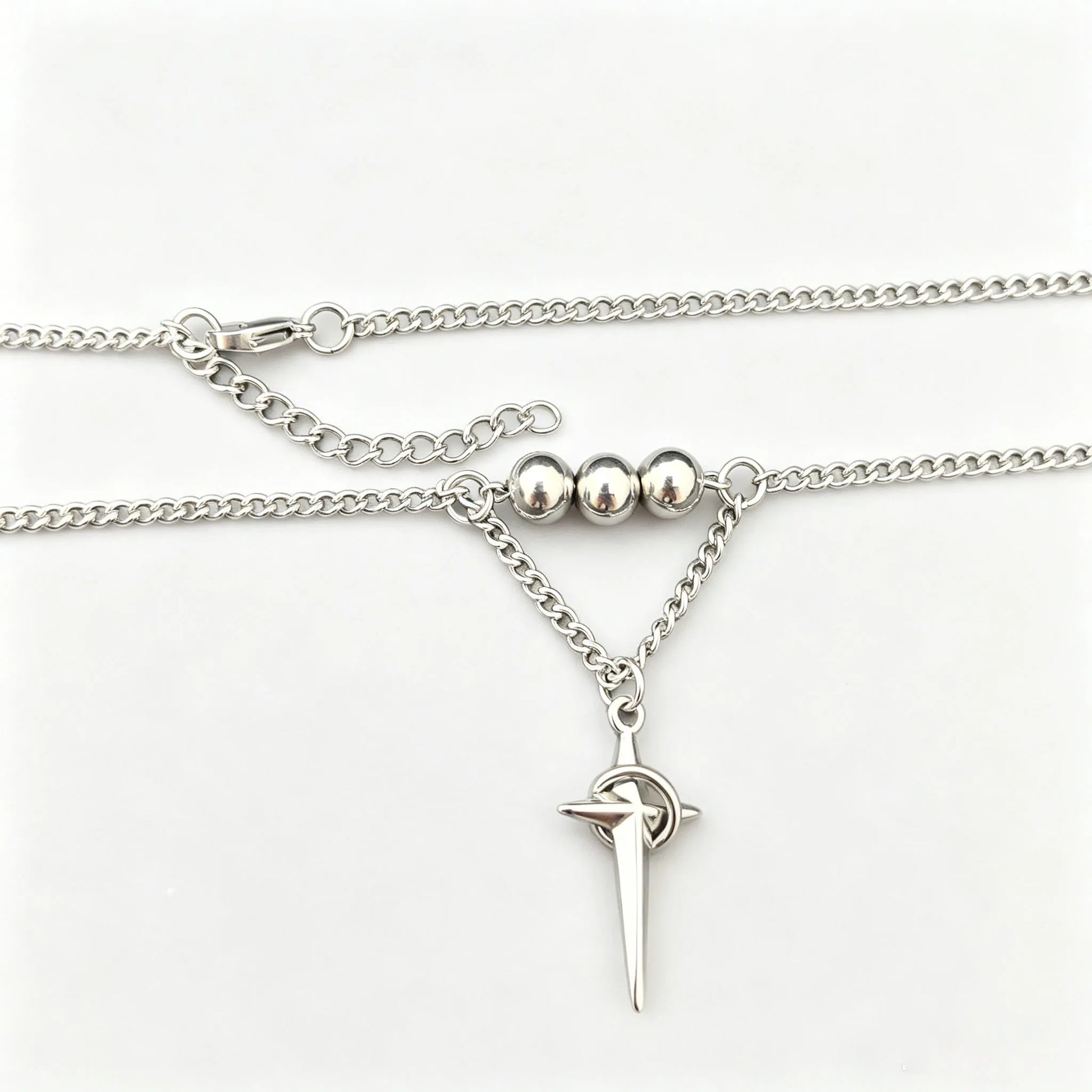 Orbital Star - Cross Pendant - Gothic Aesthetic Jewelry by Mort 7