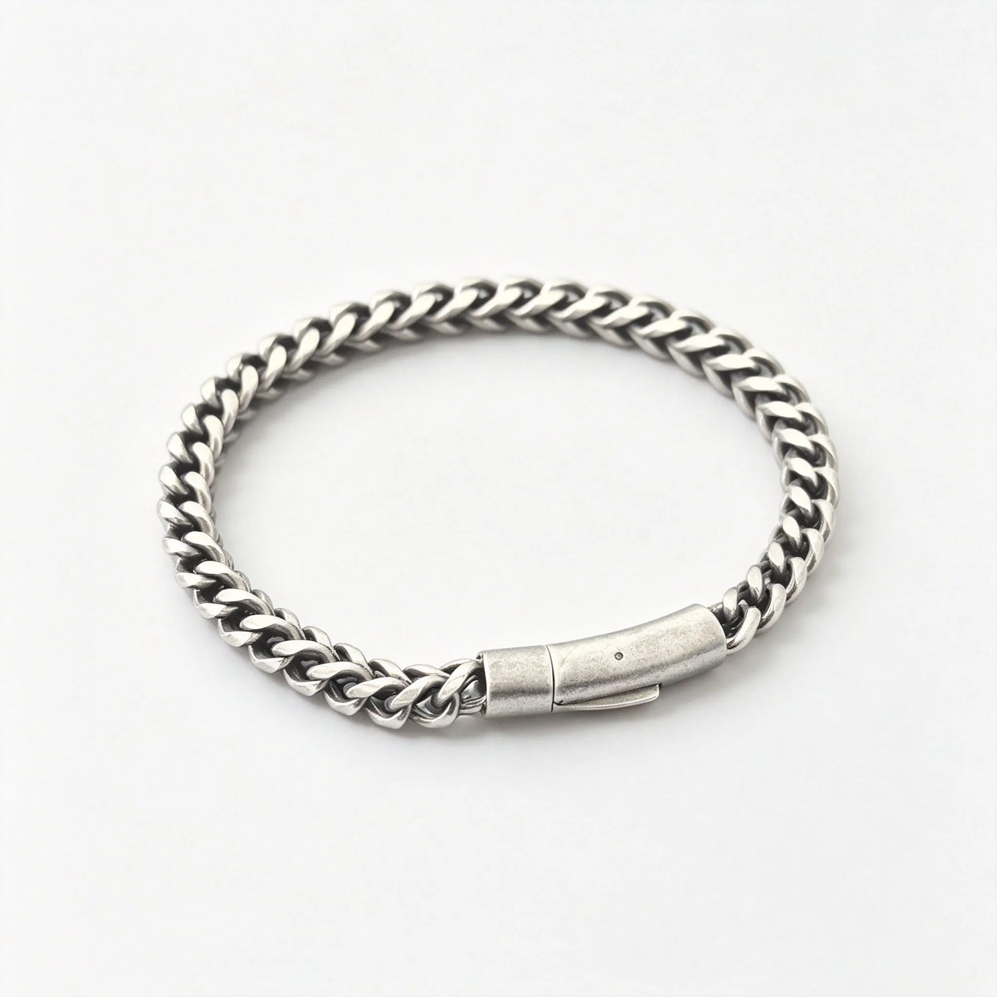 Iron Clad Franco Link Bracelet - Gothic Aesthetic Jewelry by Mort 7