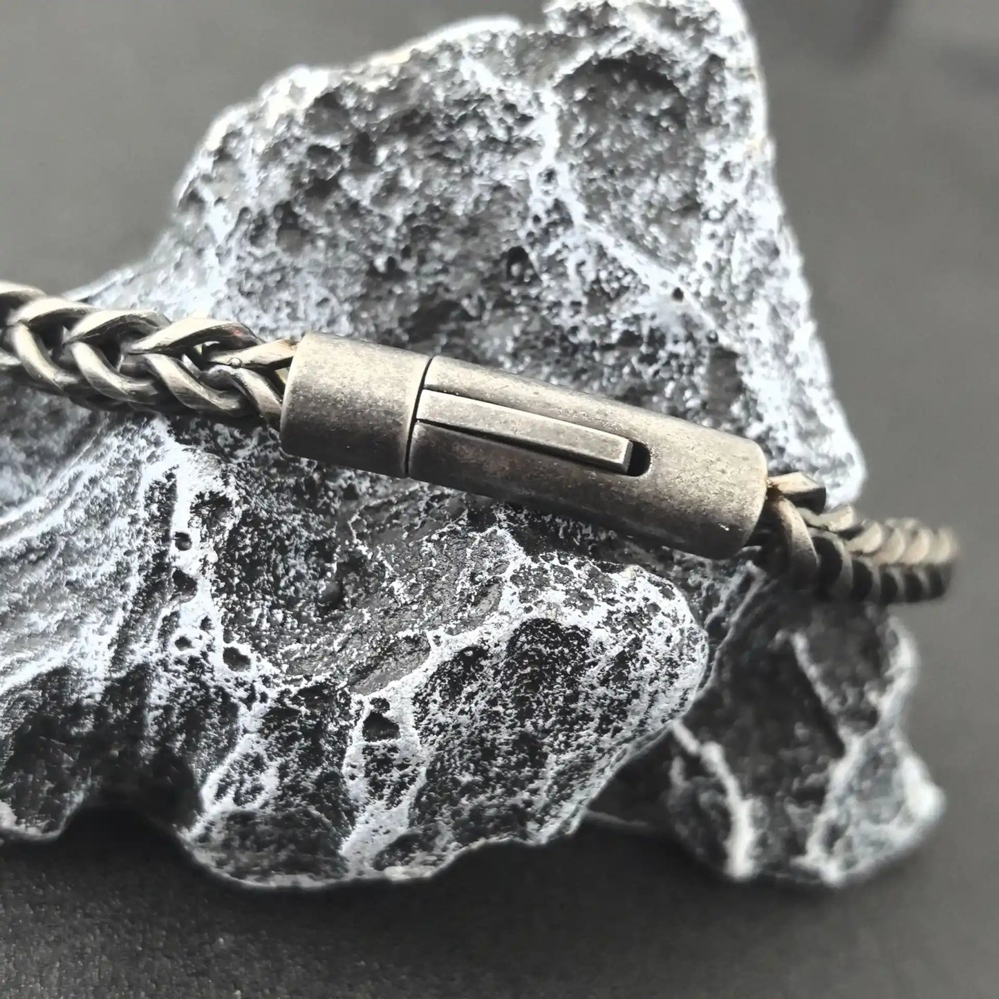Iron Clad Franco Link Bracelet - Gothic Aesthetic Jewelry by Mort 7
