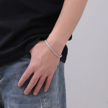 Fade-Resistant Ombre Zircon Tennis Bracelet