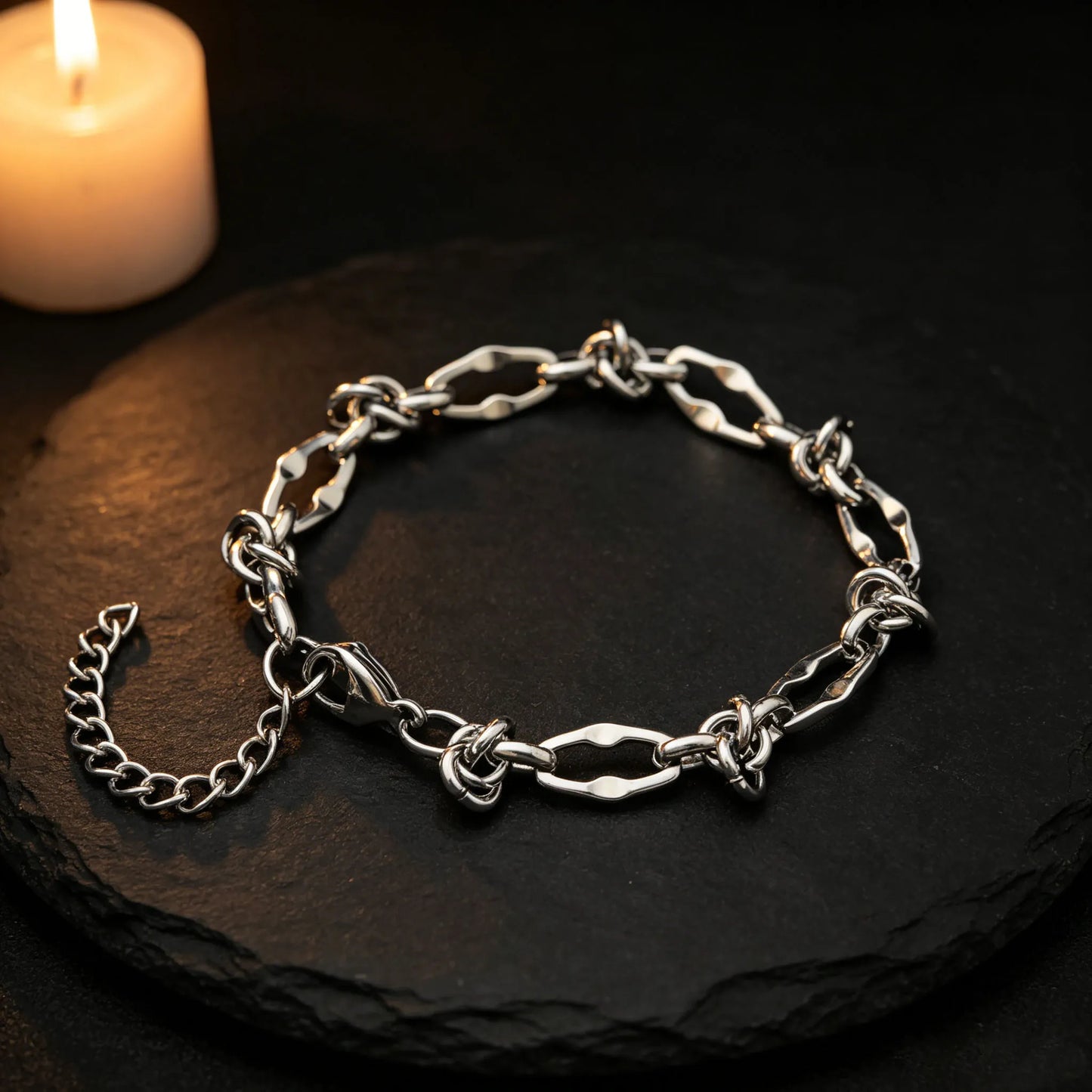 Industrial Entanglement Bracelet - Gothic Aesthetic Jewelry by Mort 7