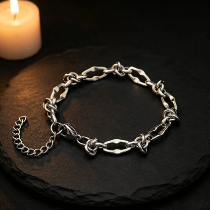 Industrial Entanglement Bracelet - Gothic Aesthetic Jewelry by Mort 7