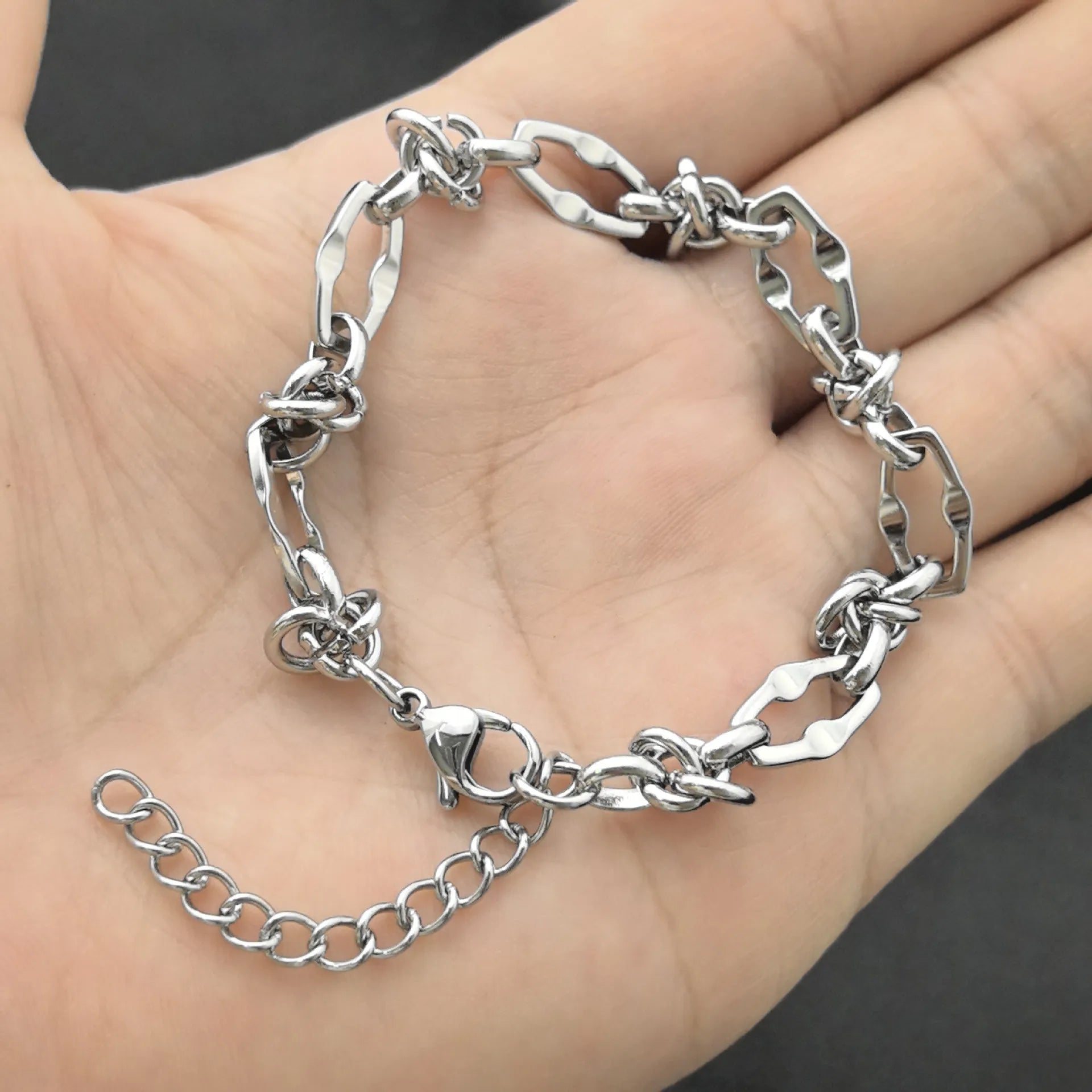 Industrial Entanglement Bracelet - Gothic Aesthetic Jewelry by Mort 7