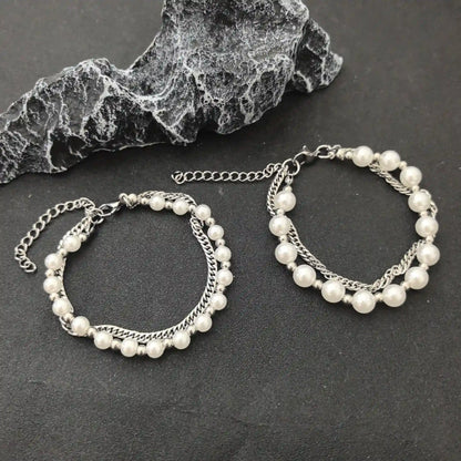 Nocturnal Romance Double - Layer Bracelet - Gothic Aesthetic Jewelry by Mort 7