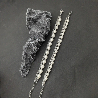 Nocturnal Romance Double - Layer Bracelet - Gothic Aesthetic Jewelry by Mort 7