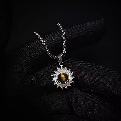 silver stainless steel pendant 