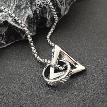 Geometric Paradox Pendant Necklace - Gothic Aesthetic Jewelry by Mort 7