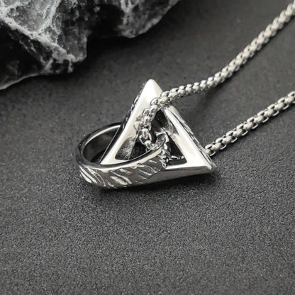 Geometric Paradox Pendant Necklace - Gothic Aesthetic Jewelry by Mort 7