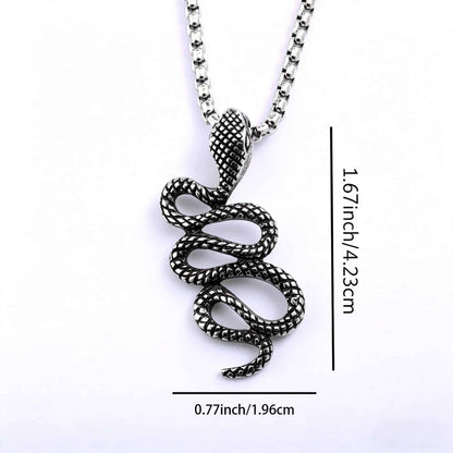 Primal Serpent Coil Necklace - Gothic Aesthetic Jewelry by Mort 7