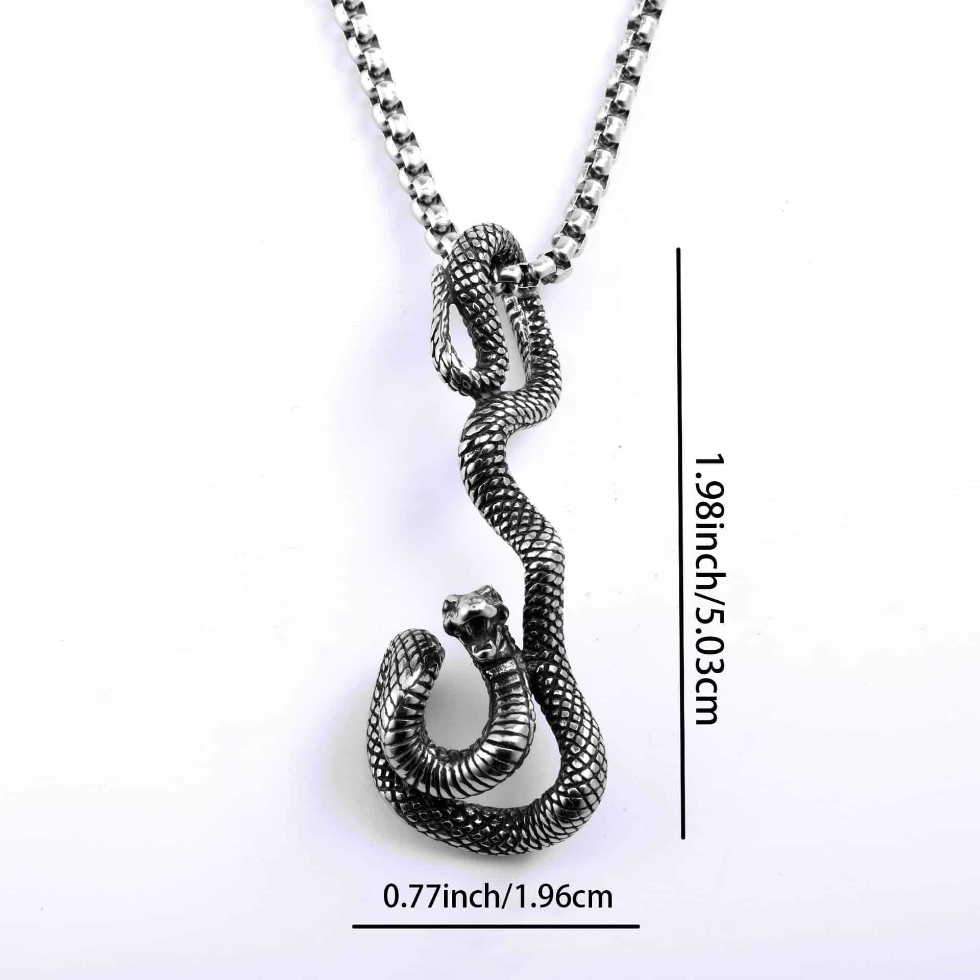 Primal Serpent Coil Necklace - Gothic Aesthetic Jewelry by Mort 7